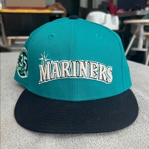 New Era Mariners Teal and Black Cap